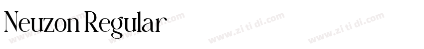 Neuzon Regular字体转换 Neuzon Regular字体转换